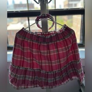 Women’s J.Crew Factory skirt size large and matching headband